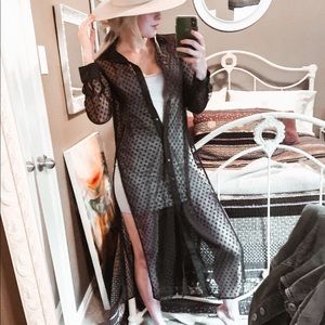 🕸 ASOS Sheer Mesh Duster | Size XS